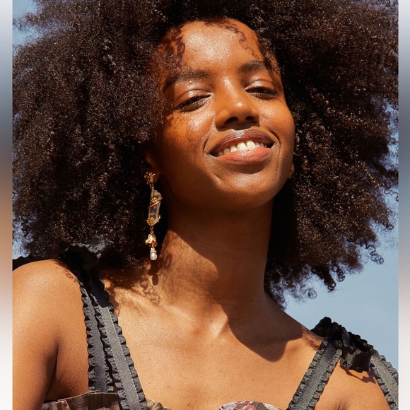 H&M x BROCK COLLECTION ASYMMETRICAL EARRINGS MISMATCHED FASHION STATEMENT - Picture 11 of 13